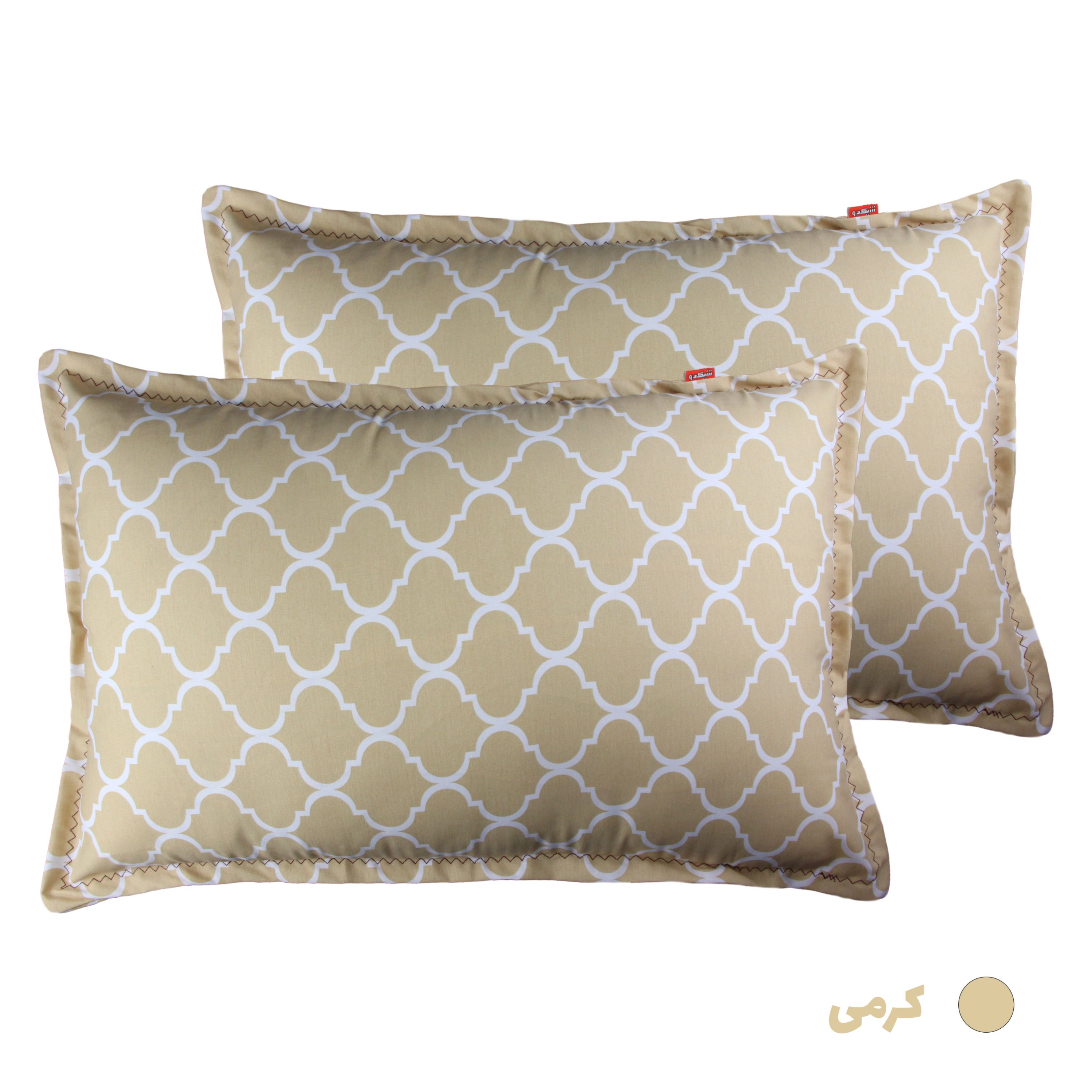 روبالشی شیکدو مدل RB38 بسته 2 عددی رنگ کرمی