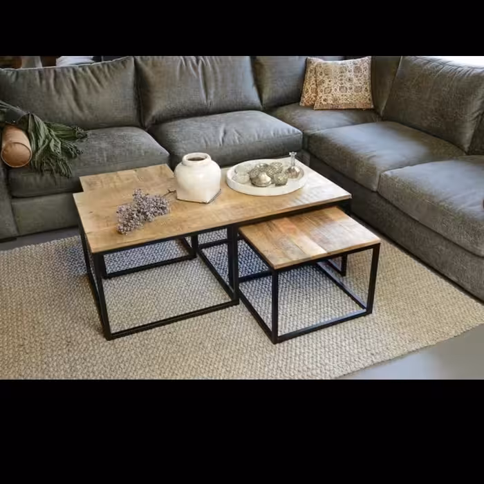 میز جلو مبل همراه دو میز عسلی کمجا ام دی اف (ارسال پس کرایه)