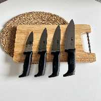 چاقو آشپزخانه زولینگن (Solingen) مدل GBF براق در 4 سایز- رنگ مشکی
