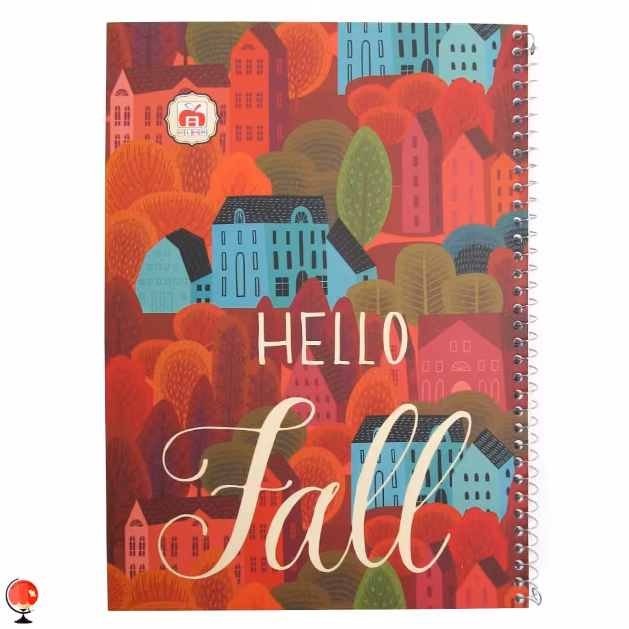 دفتر مشق 40 برگ سیمی طرح پاییز نهال