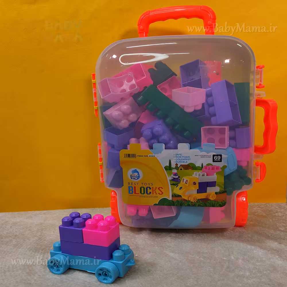 لگو بازی 69 تیکه چمدانی