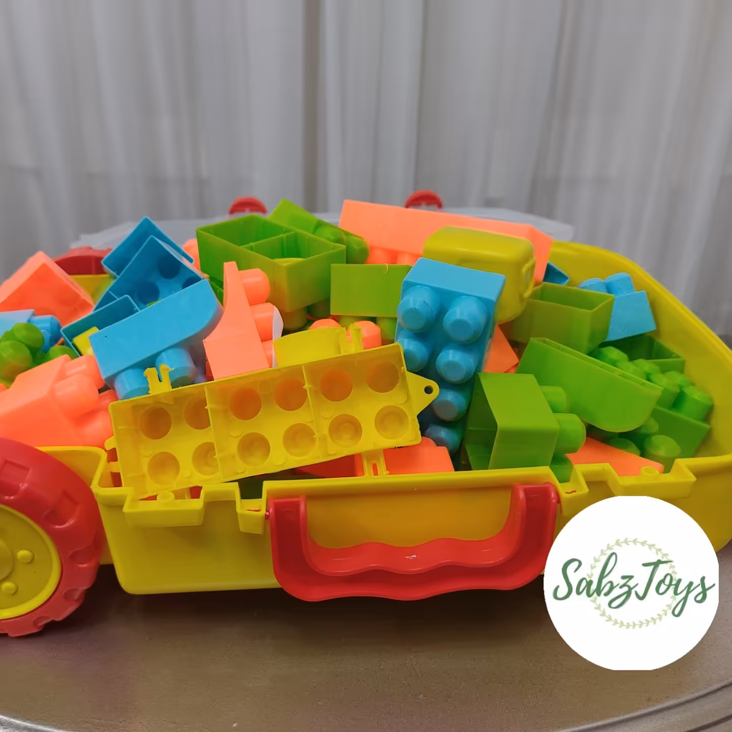 لگو خانه سازی چمدانی قطعه بزرگ زرد