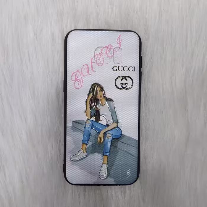 گارد سامسونگ S7 edge طرح دار برجسته طرح دخترانه فانتزی 
