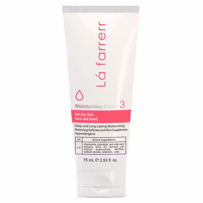 کرم مرطوب کننده دست و صورت لافارر مناسب پوست خشک حجم 75 میل (47626)
