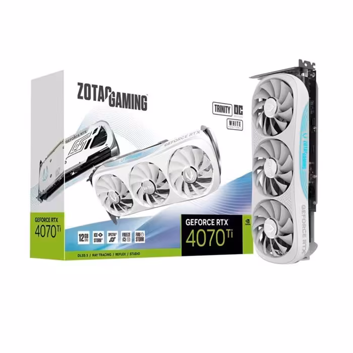 کارت گرافیک زوتک Zotac RTX 4070 Ti Trinity OC 12GB White