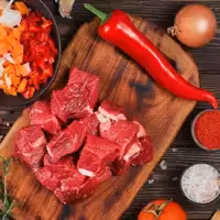 گوشت خورشتی شترمرغ ارگانیک بدون استخوان نیلسون - 1000 گرم

