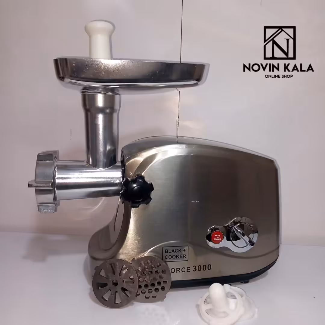 چرخ گوشت بلک کوکر مدلBC-418MG توان مصرفی3000وات تمام فلز 