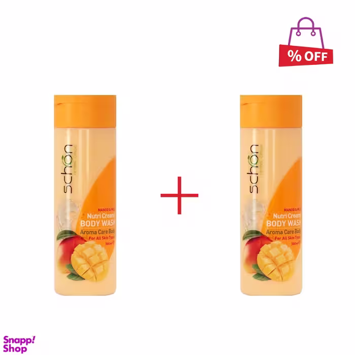 شامپو بدن شون (Schon) مدل Mango & Milk حجم 300 میلی‌لیتر مجموعه 2 عددی