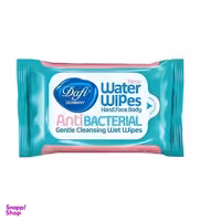 دستمال مرطوب پاک کننده دست، صورت و بدن دافی (Dfai) حاوی آلویه ورا انواع پوست 12 عددی