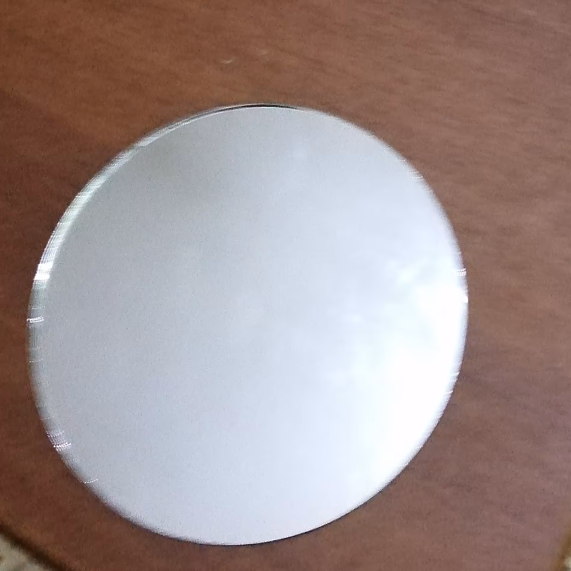 آینه گرد 2 میل  دایره قطر   13 سانتی متر  مناسب آینه کاری  و مصارف خانگی