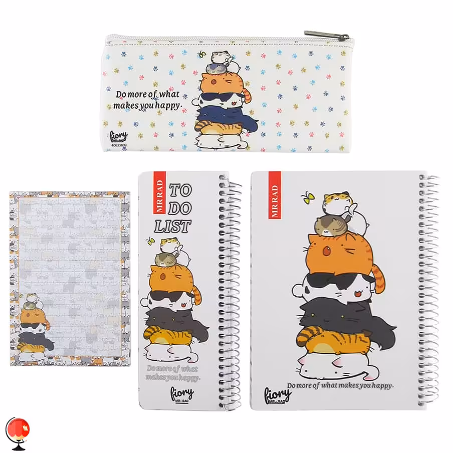 ست پلنر 4 عددی مستر راد طرح گربه فانتزی