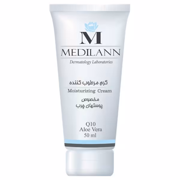 کرم مرطوب کننده مدیلن مناسب پوست چرب حجم 50 میلی لیتر