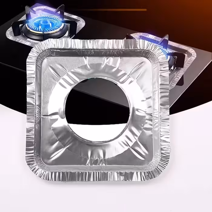 فویل دور شعله گاز مربعی بسته 10 عددی | amazonchi