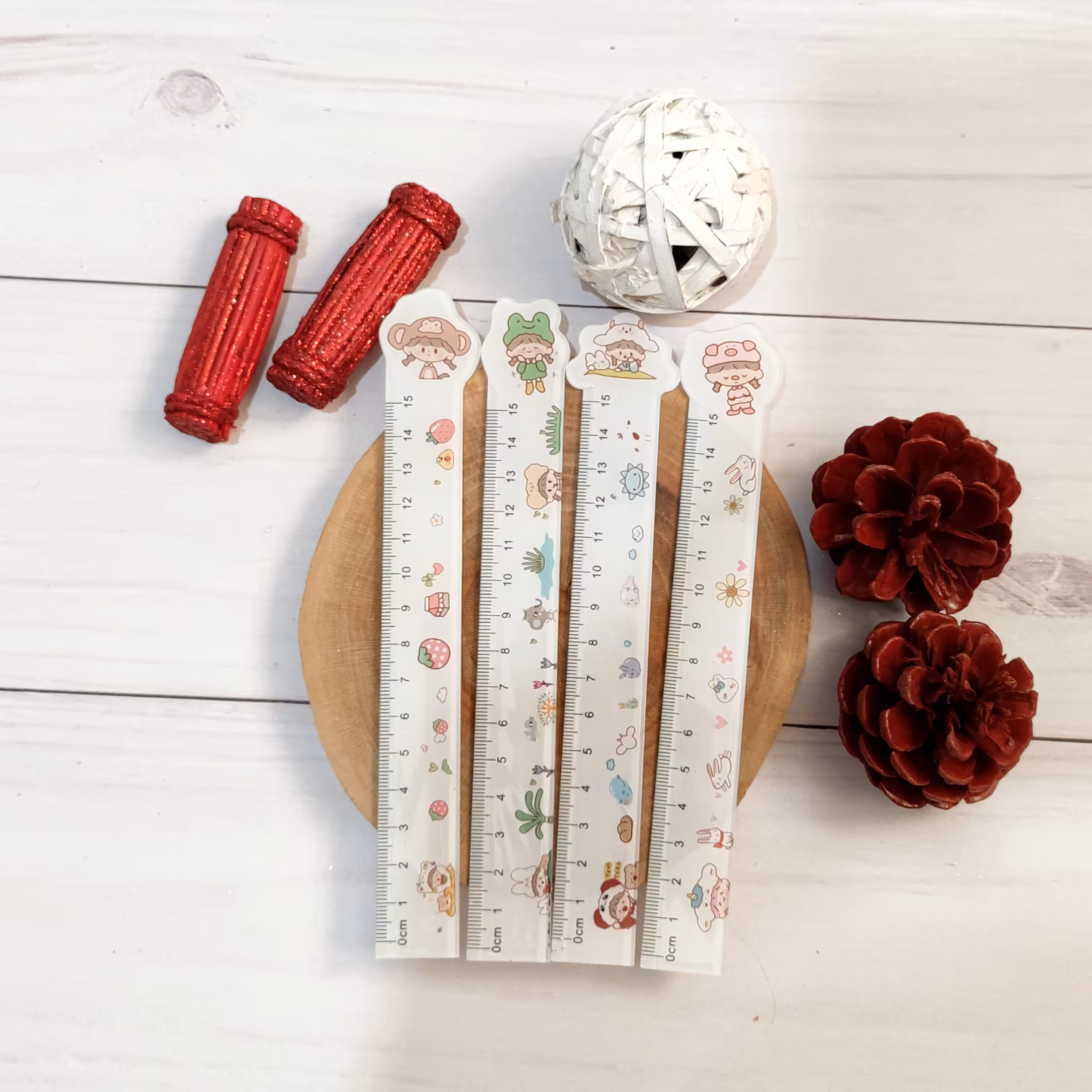 خط کش فانتزی 15 سانتی دخترونه 