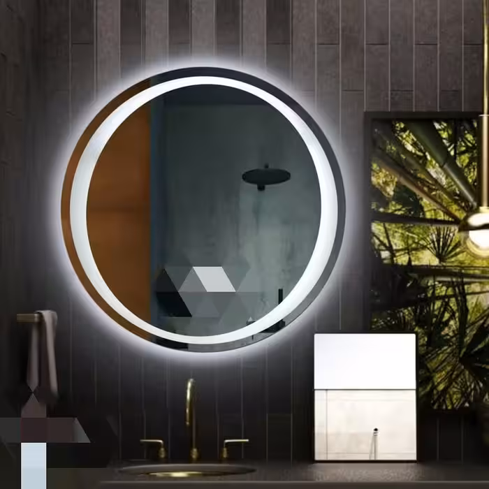 آینه گرد بک لایت cnc پشت نور 