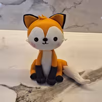 عروسک فوندانت طرح روباه مناسب کیک تولد 