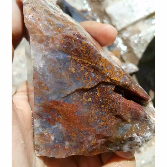 راف بسیار دیدنی عقیق منظره ای مختص تراش نگین های بسیار زیبا و کلکسیون