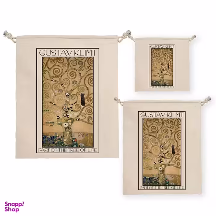 نظم دهنده ترمه طراحان ایده مدل کیسه بند دار قسمتی از درخت زندگی از کلیمت کد art0097 بسته سه عددی