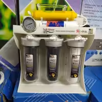 دستگاه تصفیه آب 6 مرحله سافت واتر با قطعات ایرانی بهمراه شیر برداشت استیل و 1سال ضمانت 