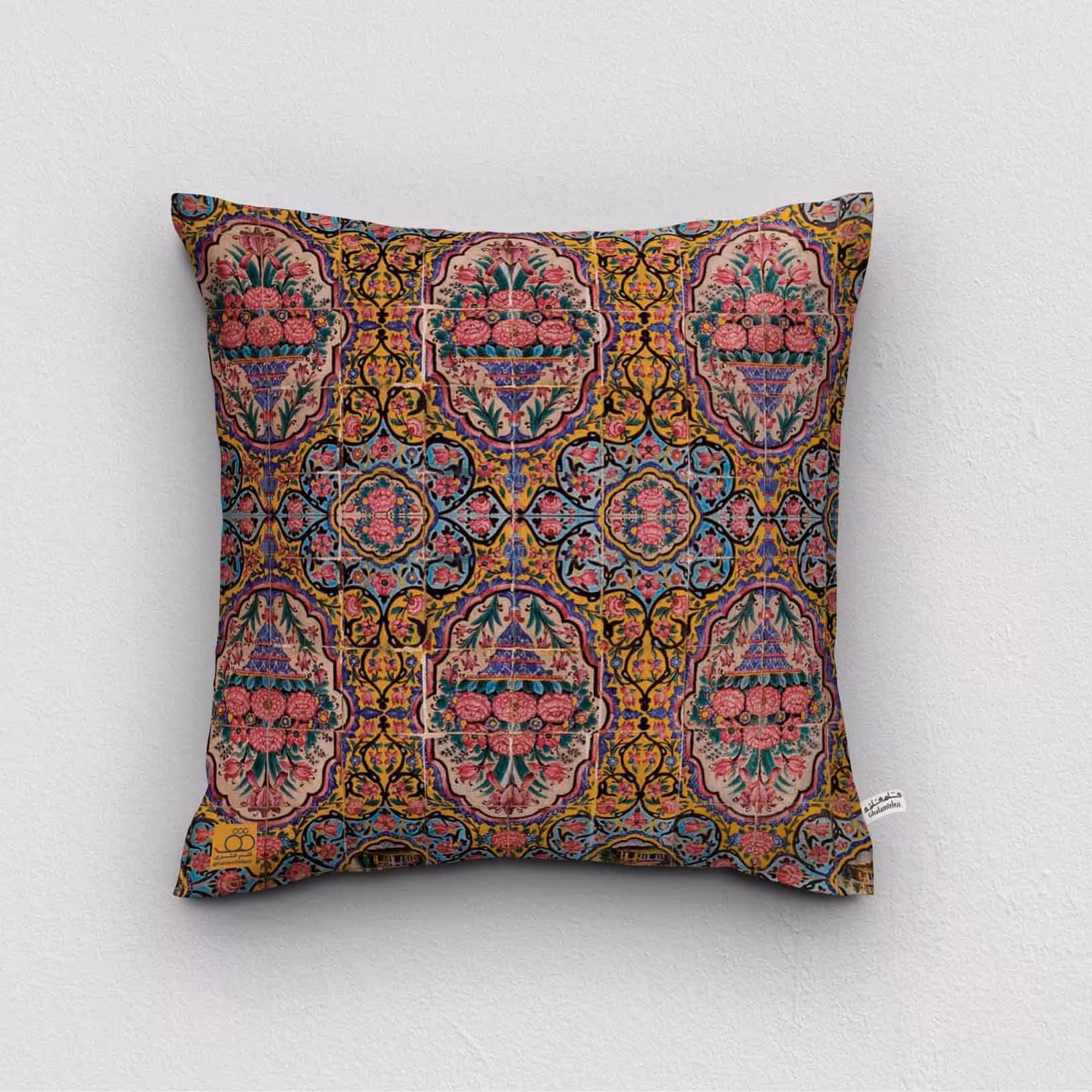 کوسن مخمل چاپی طرح مسجد نصیرالملک شیراز