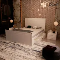 تخت خواب دونفره اعیان مدل FH402(ارسال با باربری.هزینه ارسال پس کرایه)