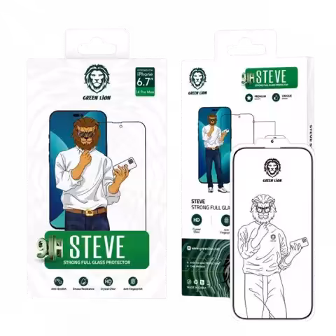 محافظ صفحه نمایش Green Lion مدل Steve مناسب برای iPhone 13 Pro Max / 14 Plus