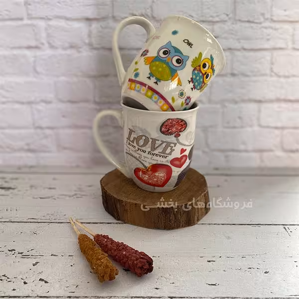 ماگ چینی مدل طرح دار آنجل