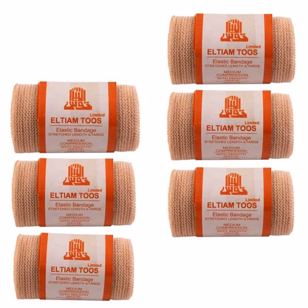 مجموعه 6 عددی باند کشی طبی التیام عرض 7 سانتی متر
