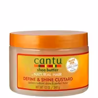 کاسترد شی باتر براق کننده و درخشان کننده مو کانتو Cantu Shea Butter for Natural Hair Define & Shine Custard • خوش آرا