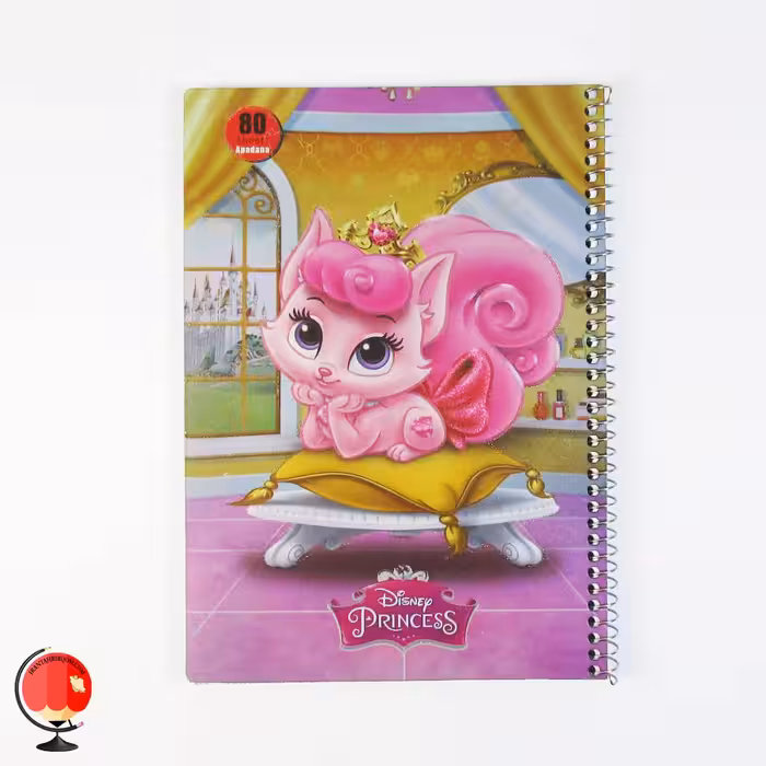 دفتر مشق 80 برگ سیمی طرح گربه پرنسس آپادانا