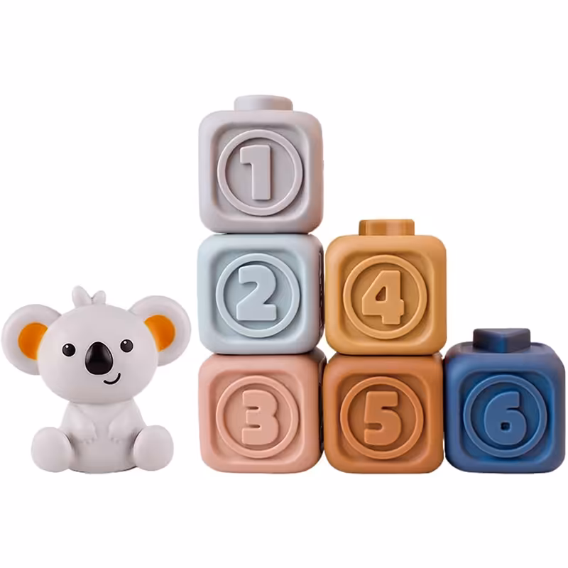 اسباب بازی نوزادی پازلی بلوک های نرم میبلون Mayblon