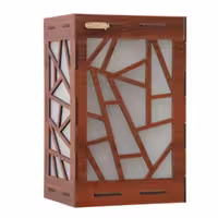 چراغ خواب دیواری چوبین کد 105