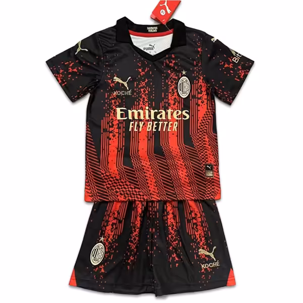 پیراهن و شورت بچه گانه چهارم آث میلان  2023/2024