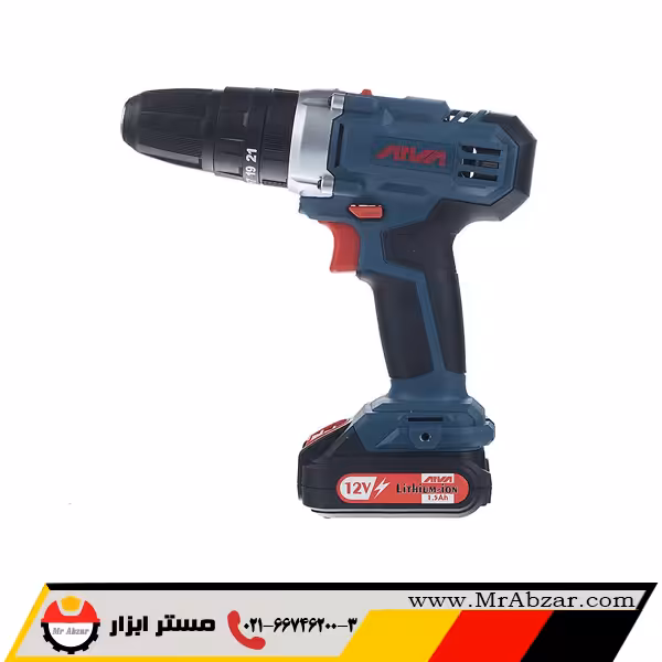 دریل شارژی 12 ولت چکشی آروا 5802