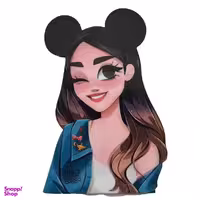 تاپر تزیین کیک به گز مدل دختر miki mouse