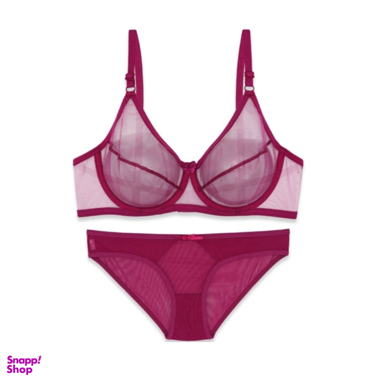 ست شورت و سوتین زنانه مدل 444 رنگ زرشکی