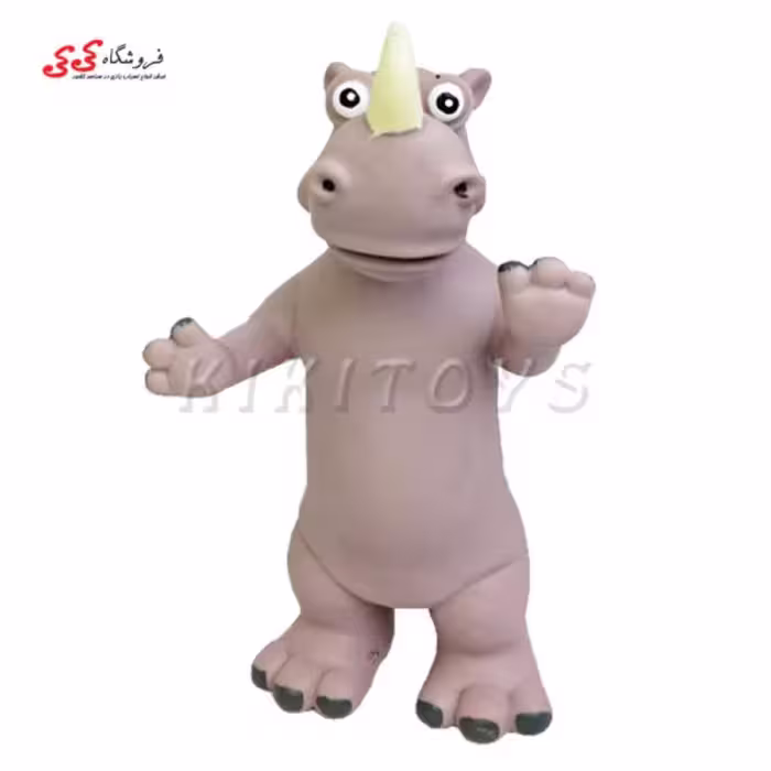 اسباب بازی حیوانات فیگور گوشتی کرگدن فانتزی