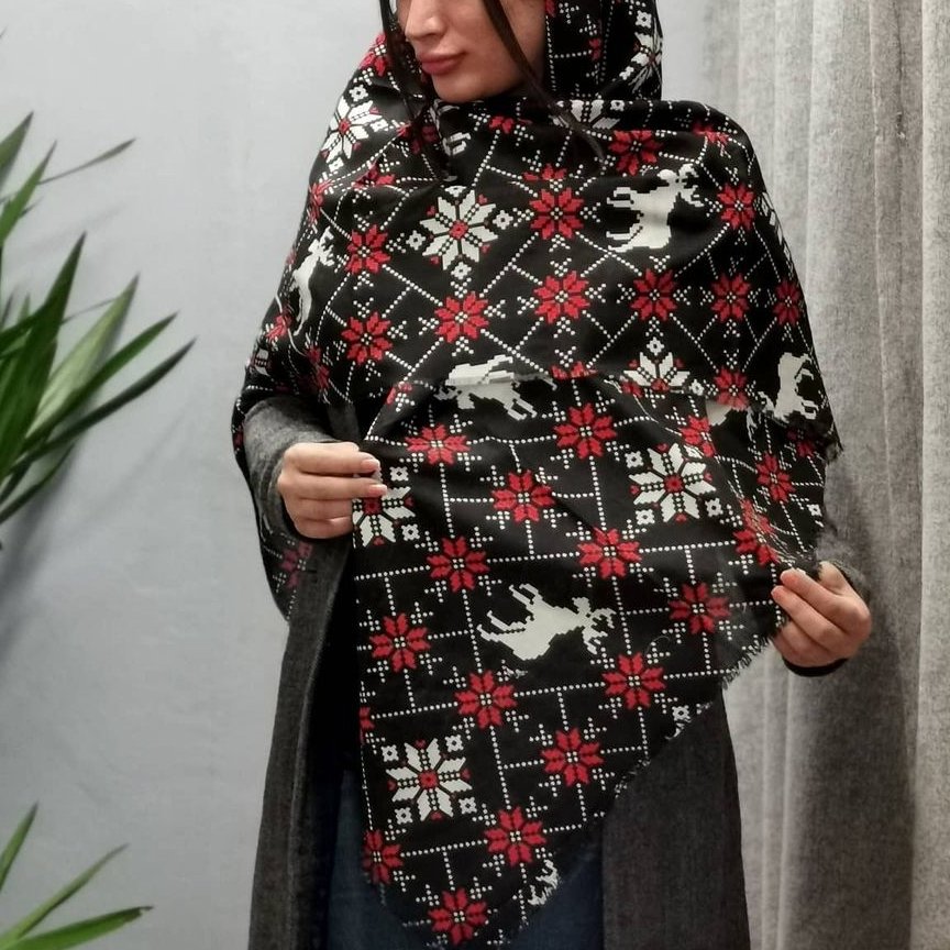 روسری نخی پاییزه