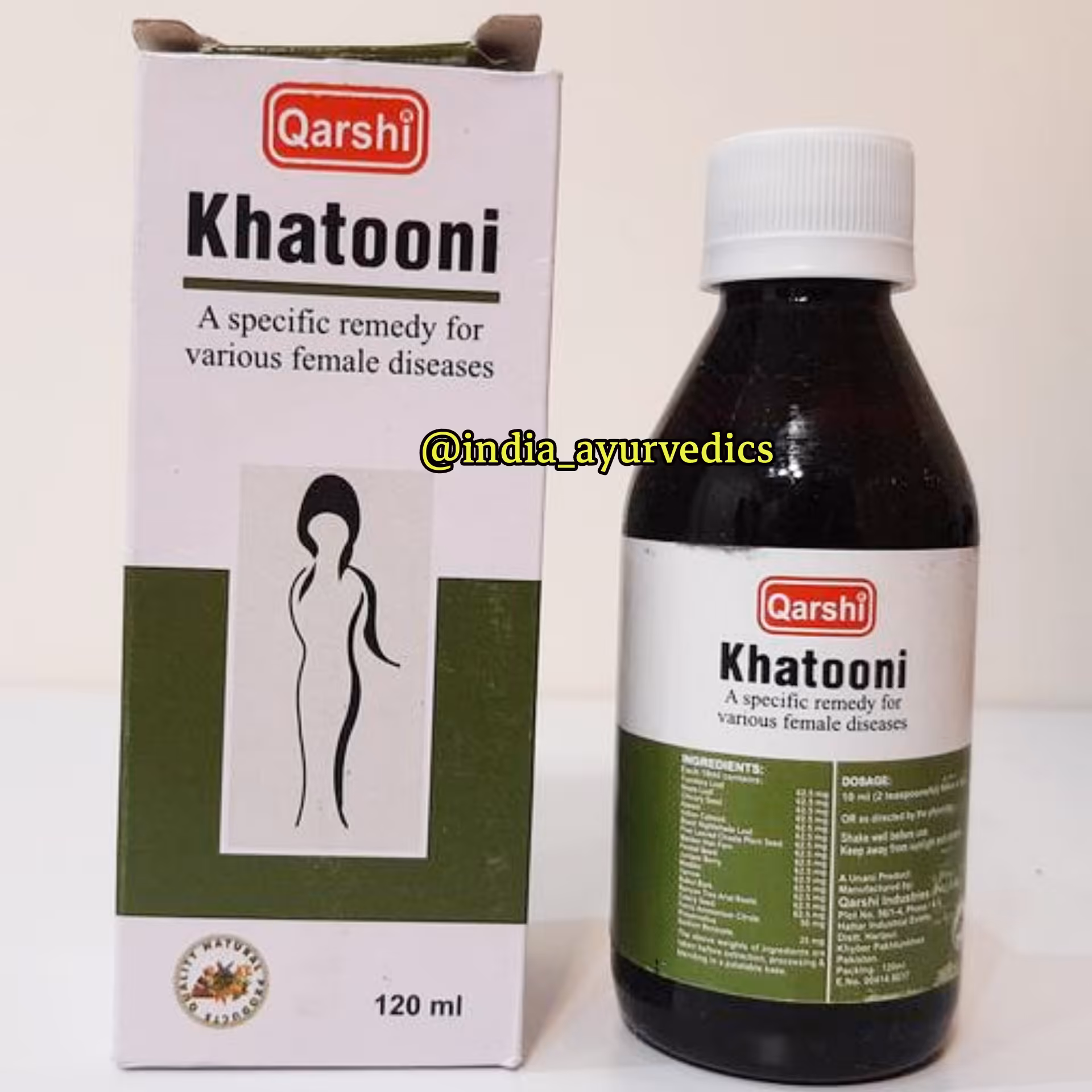 شربت گیاهی بهبود عادات ماهانه خانمها 120میل تولید پاکستان 