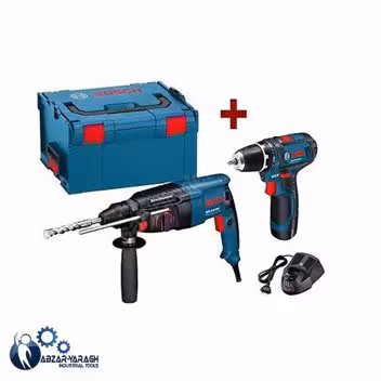 دریل شارژی و بتن کن بوش مدل GBH 2-26 DRE + GSR 10.8 - ابزار یراق