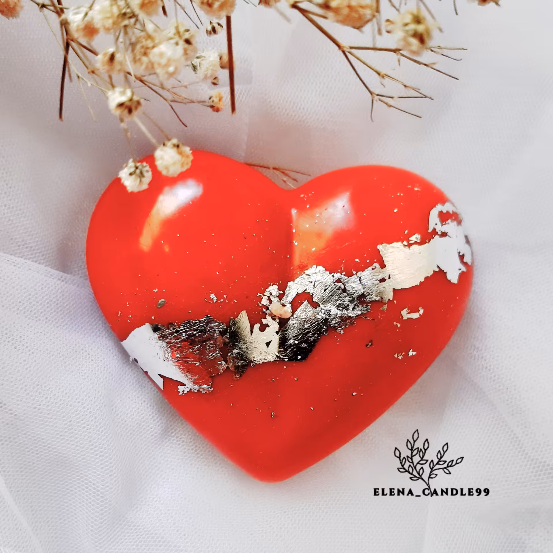 شمع قلب 