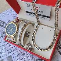 ست لوکس ساعت مردانه تایوانی استیل 