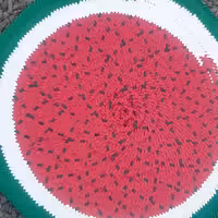 سفره گرد طرح هندوانه ای سایز 85 سانت (مناسب یلدا و جز پر فروش ها)