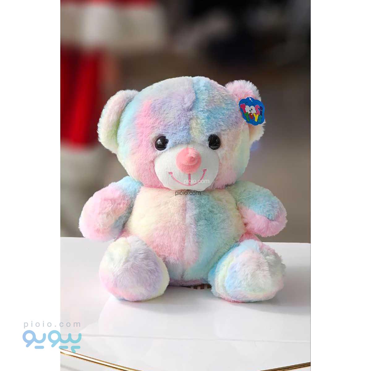 عروسک خرس آبرنگی نشسته