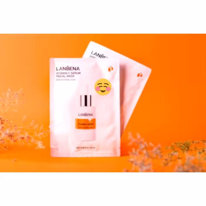 پک 10 عددی ماسک ورقه ای سرم لانبنا ویتامین سی