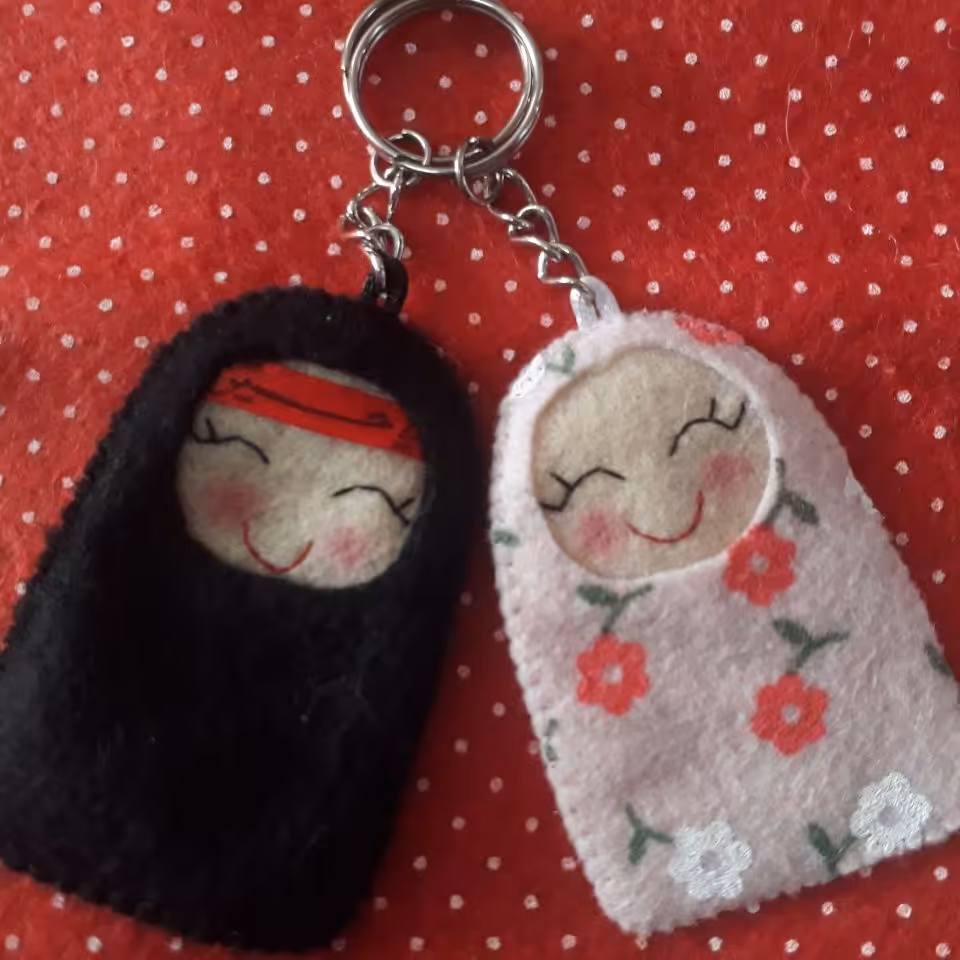 جاکلیدی نمدی خانم چادری،خانم با حجاب