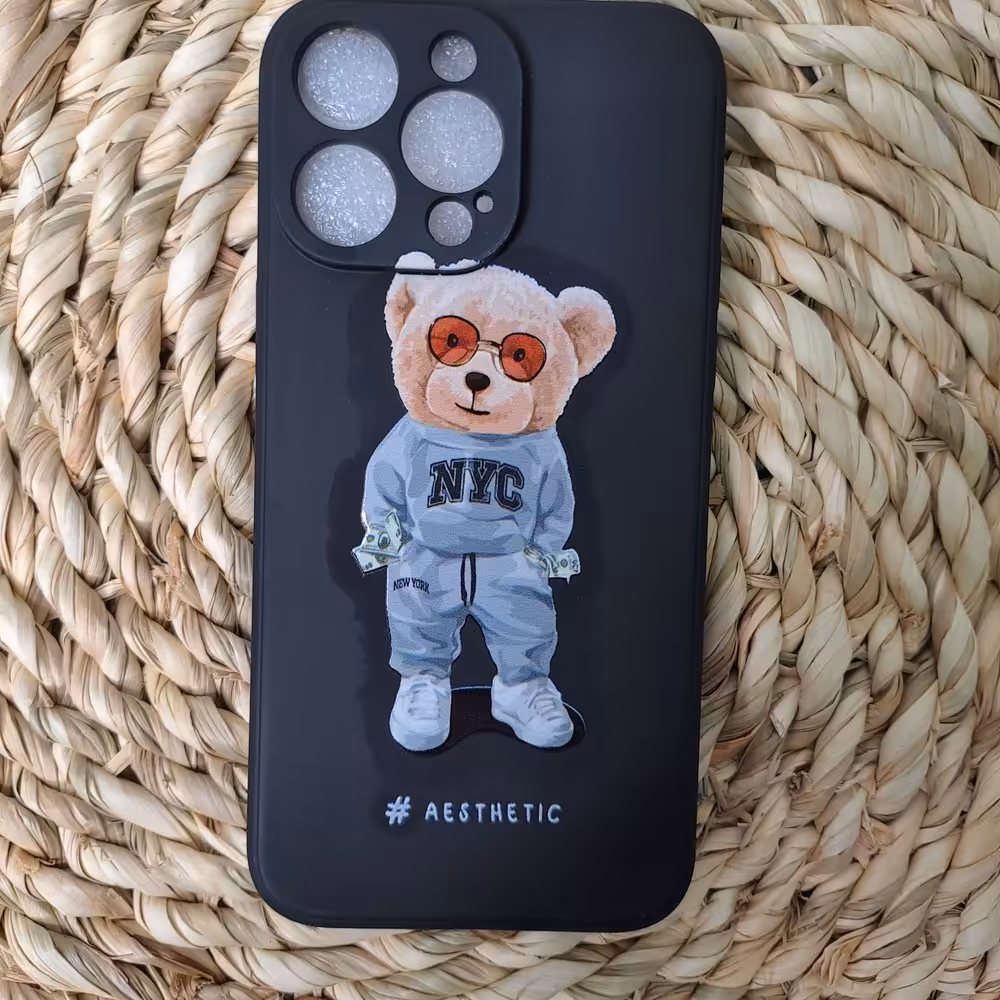 قاب گوشی تدی طرح NYC مناسب برای گوشی آیفون 13 پرومکس