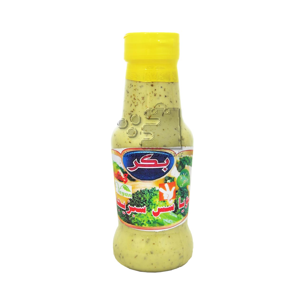 سویا سس سبزیجات ( وگان ، بدون شکر و تخم مرغ ) 330 گرم بکر - bekr