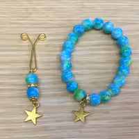 ست دستبند و گیره حجاب - کد B2