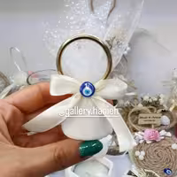 گیفت عقد و عروسی مدل زنگوله ای 2 همراه با چاپ لیبل اسم و تاریخ